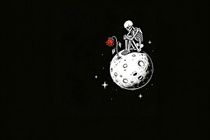 A monochrome pen-and-ink-style illus, a Wallpaper Photo by Imaginarium