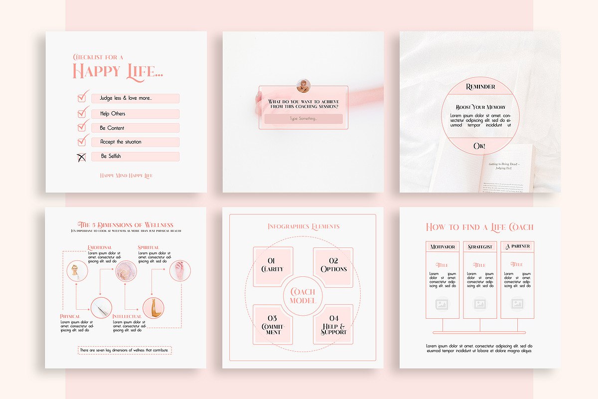 Insta Creator for Coach PS CANVA, a Social Media Template by goodesign (Photo 4 of 19)