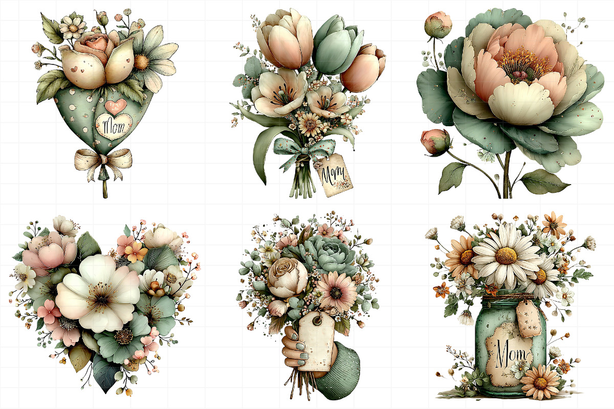 Mother's Day Flower Clipart, an Illustration by Daily.Designs (Photo 4 of 8)