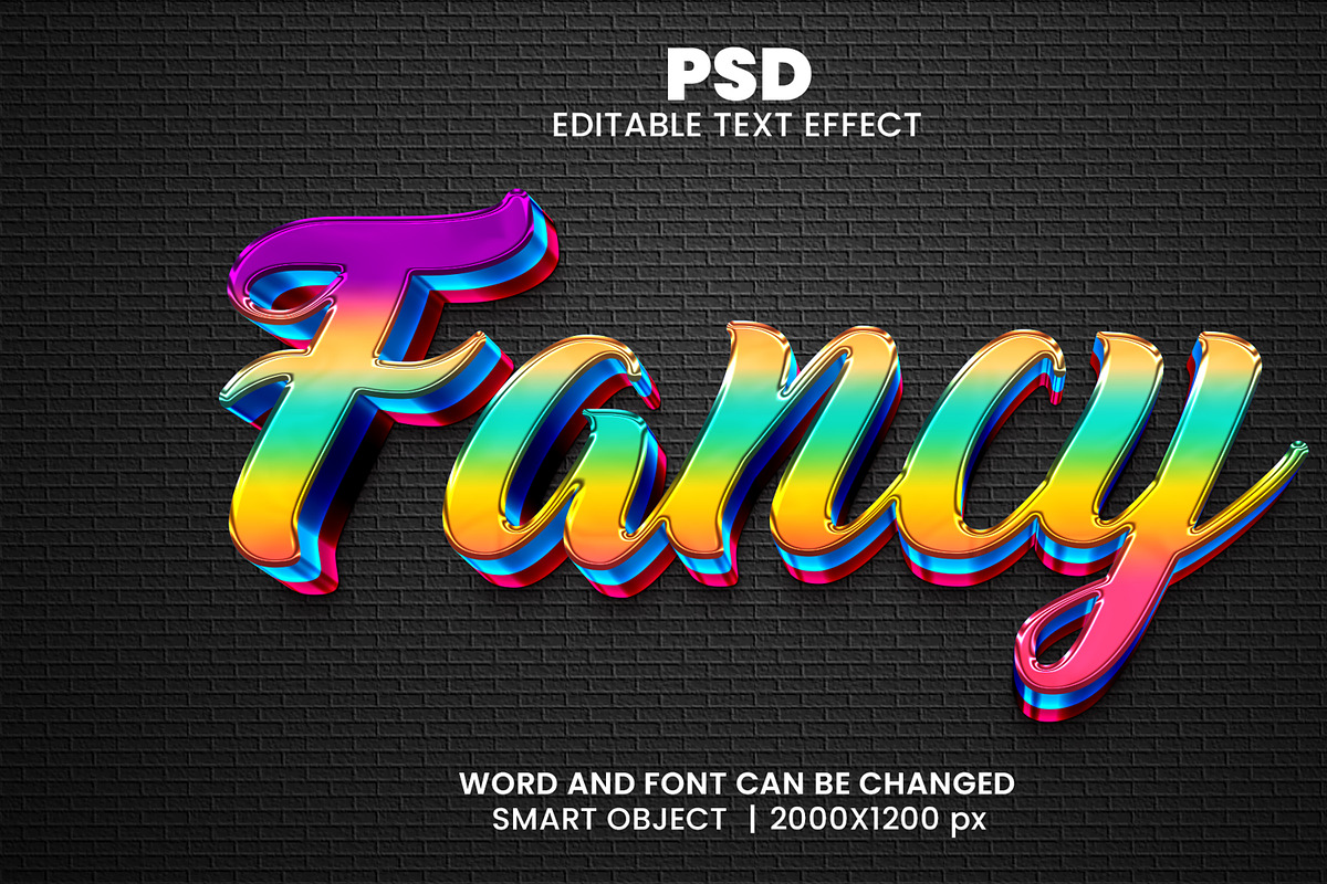 Fancy Colorful 3d Psd Text Effect, a Layer Style Add-On by bdrobin (Photo 2 of 2)