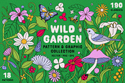 Wild Garden Vector Collection, a Pattern Graphic by rouxsupplyco (Thumbnail 1 of 13)