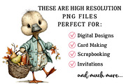 Whimsical Duck PNG Clipart, a Seasonal Illustration by OK Design (Thumbnail 6 of 6)
