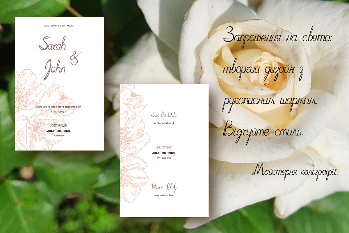 Moderna Script, a Script Font by Digital illustration shop (Photo 4 of 8)
