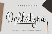 Dellatyna, a Script Font by Patria Ari (P4tcreativa) (Thumbnail 1 of 10)