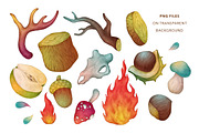 Autumn Forest, Fall Collection, an Object Illustration by Olga Olmix (Thumbnail 3 of 4)