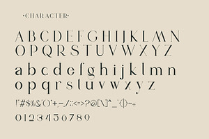 Vindea Ligature Serif Typeface