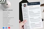 Resume / CV Template | Canva & Word, a Resume Template by CreativeZoom (Thumbnail 3 of 7)