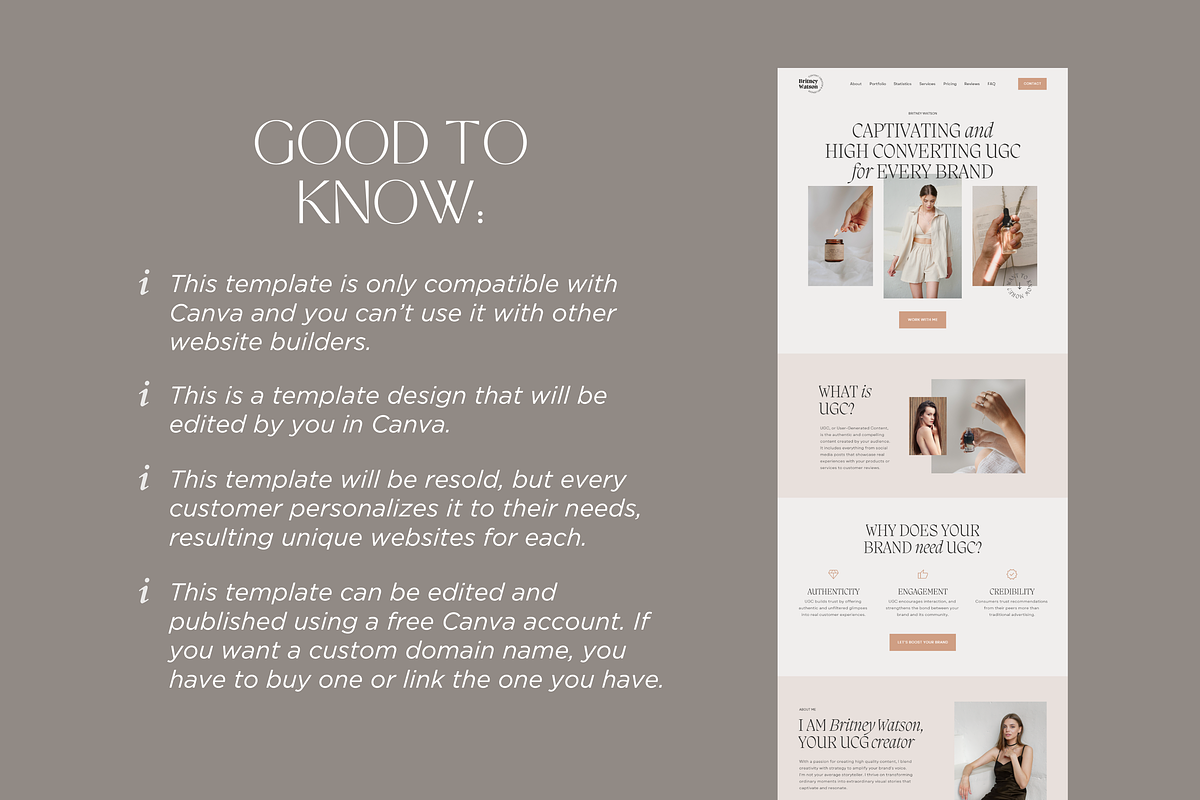 UGC Website Template for Canva, a Landing Page Template by vectorocean (Photo 11 of 11)