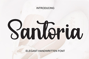 Santoria Elegant Script Font