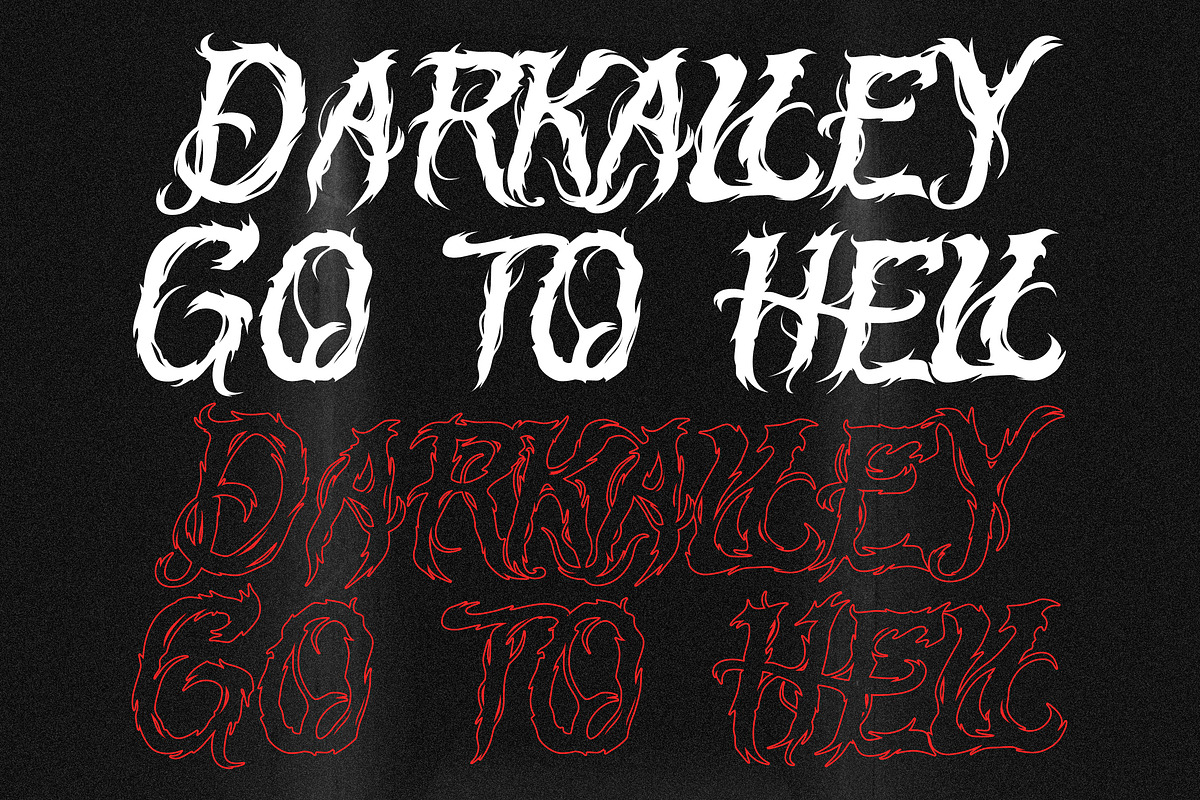 Vision Of Sorrow, a Blackletter Font by HATFSTUDIO (Photo 4 of 9)