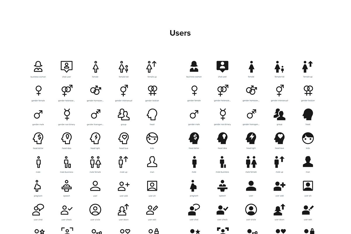 2,500 Line and Solid Icons, a Solid Icon by Icon54 (Photo 18 of 18)