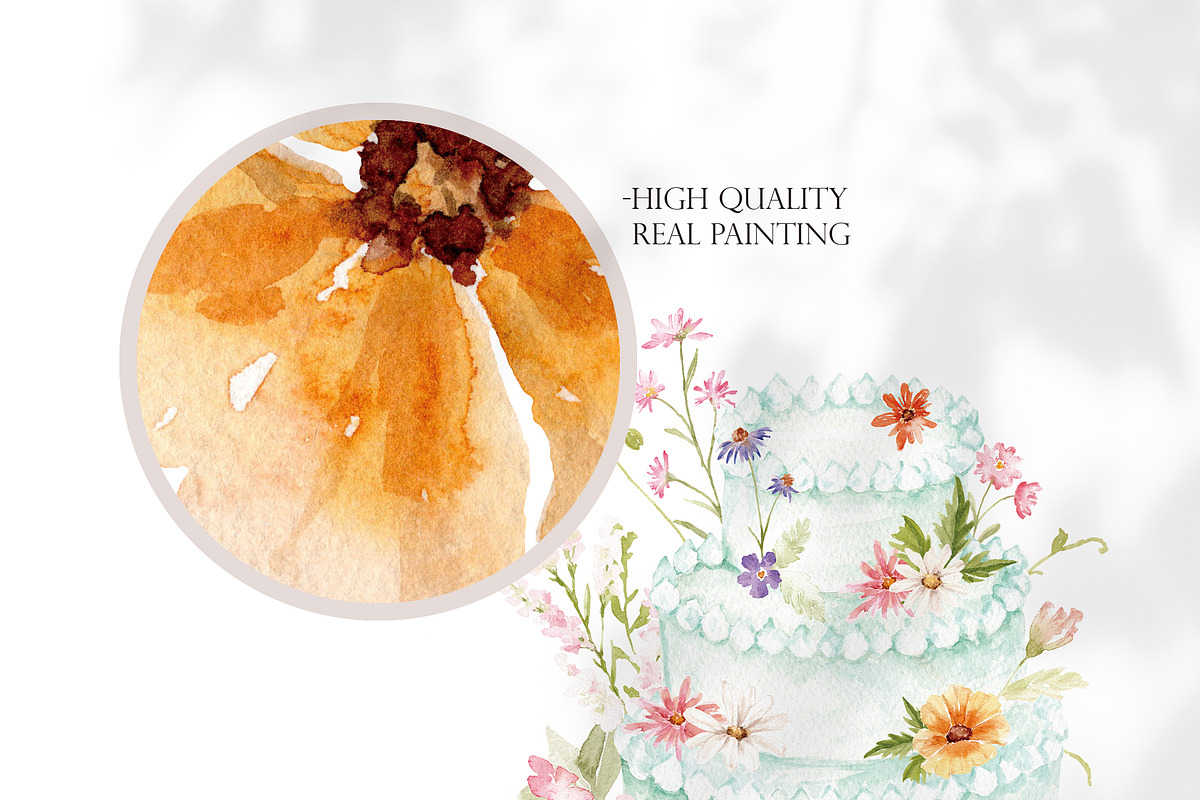 Watercolor Clipart-SPECIAL CELEBRATE, a Decorative Illustration by Beigetime (Photo 2 of 10)