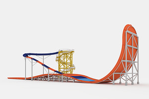 3D Model Waterpark Slide 5