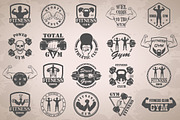 Fitness gym icons, a Graphic by Tomass2015 (Thumbnail 1 of 4)