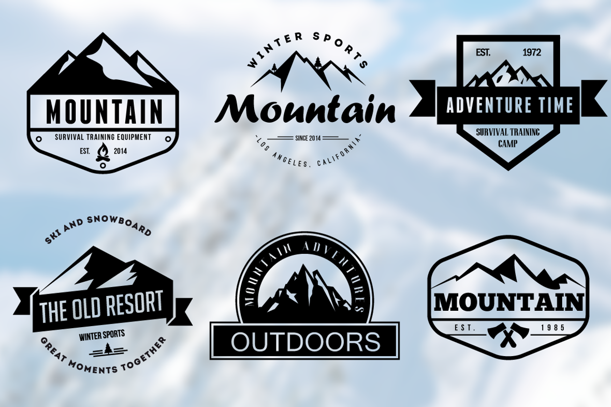Mountain Vintage Badges, a Branding & Logo Template by LovePowerDesigns (Photo 3 of 5)