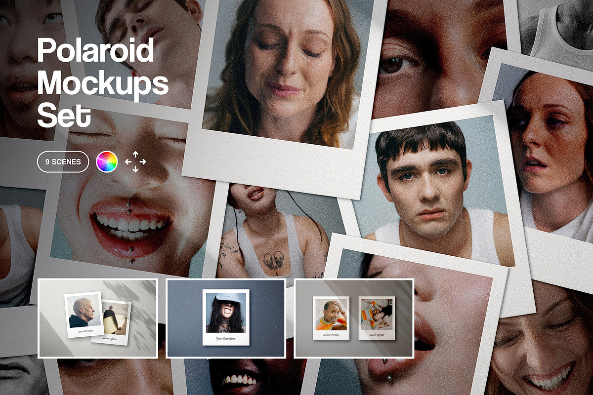 Polaroid Frame Mockups Collection, a Product Mockup by pixelbuddha.net (Photo 1 of 13)