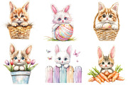 Easter Bunny Cat Peeking Sublimation, an Illustration by CreationArt (Thumbnail 3 of 5)