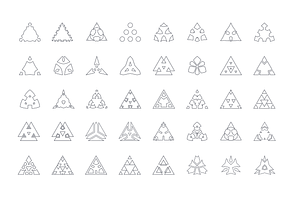 Logo Creator Triangle Shapes Edition