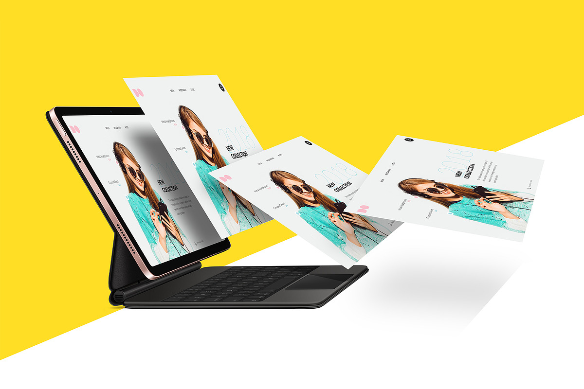 All New iPad Air Mockups, an iPad Mockup by ydlabs (Photo 9 of 9)