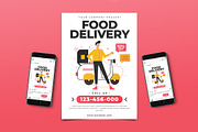 Food Delivery Instagram Post Flyer, a Flyer Template by Tokosatsu (Thumbnail 3 of 3)
