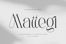 Mattegi - Modern Serif Font