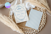 Light Blue Quinceanera Invitation, a Templates & Theme by VeliusCreativeStudio (Thumbnail 1 of 3)