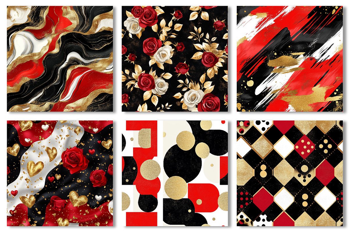 Glamour Digital Paper Patterns, a Texture Graphic by Dream Creation (Photo 5 of 7)