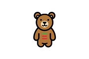 Brown bear mascot character, a Branding & Logo Template by Vectorium Studio (Thumbnail 1 of 2)