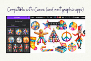 Groovy Disco Christmas, a Seasonal Illustration by Anna Design Studio (Thumbnail 10 of 12)