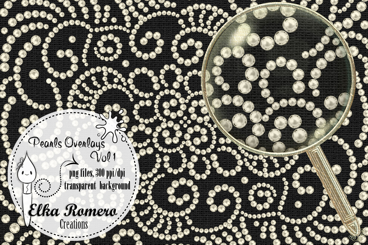 Pearls Overlays - Vol 1, a Graphic by Elka Romero Creations (Photo 1 of 7)