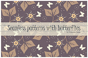 8 Samless patterns with butterflies, a Pattern Graphic by Daria Maier (Thumbnail 5 of 5)
