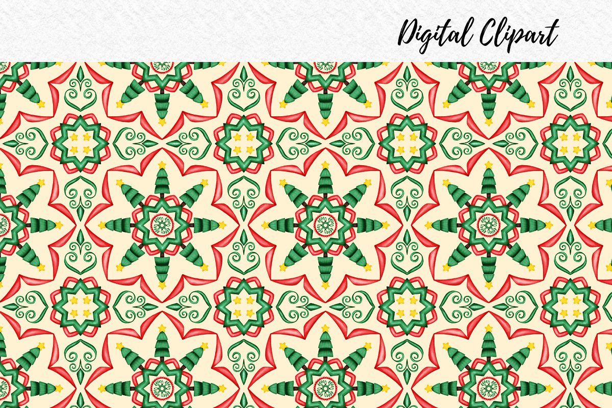 Christmas Tiles seamless patterns, a Pattern Graphic by AkiraVilla (Photo 6 of 7)