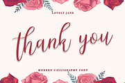 lovely Jane||Modern calligraphy font, a Script Font by Quothron (Thumbnail 6 of 6)