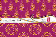 Indian Saree Paper Pack Pink, a Pattern Graphic by InkBite Designs (Thumbnail 2 of 4)