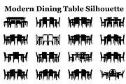 Modern Dining Table Silhouette, a Graphic by musafir_fashion (Thumbnail 10 of 10)