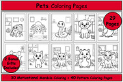 Pets Coloring Pages | Pet Animals, an Animal Illustration by Lamia Emad (Thumbnail 1 of 5)