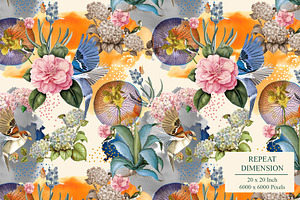 La Flore Seamless Pattern