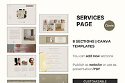 Skincare Canva Landing Page, a Social Media Template by Studio Suvelle (Thumbnail 4 of 9)