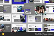 Rent Car Showroom GSlides PowerPoint, a Presentation Template by Fit-tee (Thumbnail 1 of 2)