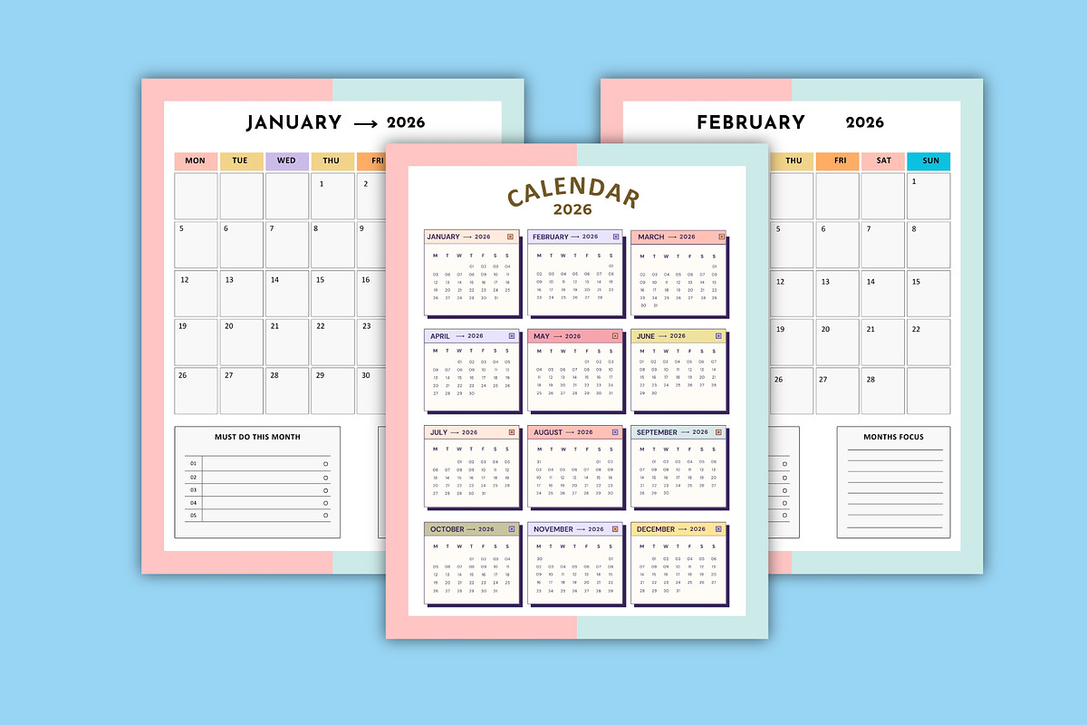 2025-26 Home Management Binder Canva, a Stationery Template by Designmela01 (Photo 3 of 6)