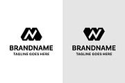 Letters MN or WN Monogram Logo, a Branding & Logo Template by Pray Art Design Studio (Thumbnail 1 of 2)
