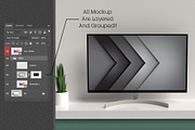 Monitor Display Mock-up #01, a Product Mockup by alexandeerco (Thumbnail 4 of 5)
