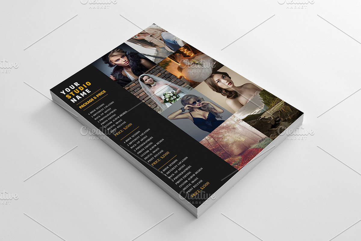 Photography Price List Flyer, a Flyer Template by SmmrDesign (Photo 4 of 6)