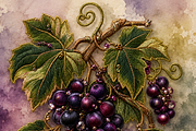 Beaded Grape Cluster PNG, an Object Graphic by The Edit (Thumbnail 2 of 3)