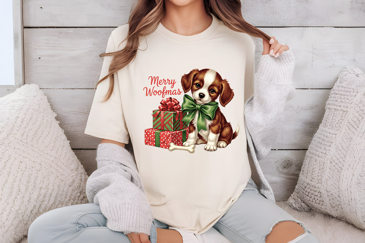 Vintage Christmas PNG, Dog, an Illustration by Libby Wishes (Photo 3 of 6)