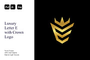 Luxury Letter E with Crown Logo, a Branding & Logo Template by Luxury Logos (Thumbnail 1 of 4)