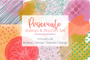 Brush Stamps / Texture for Procreate, a Brush Add-On by STUDIO 17 (Thumbnail 1 of 9)
