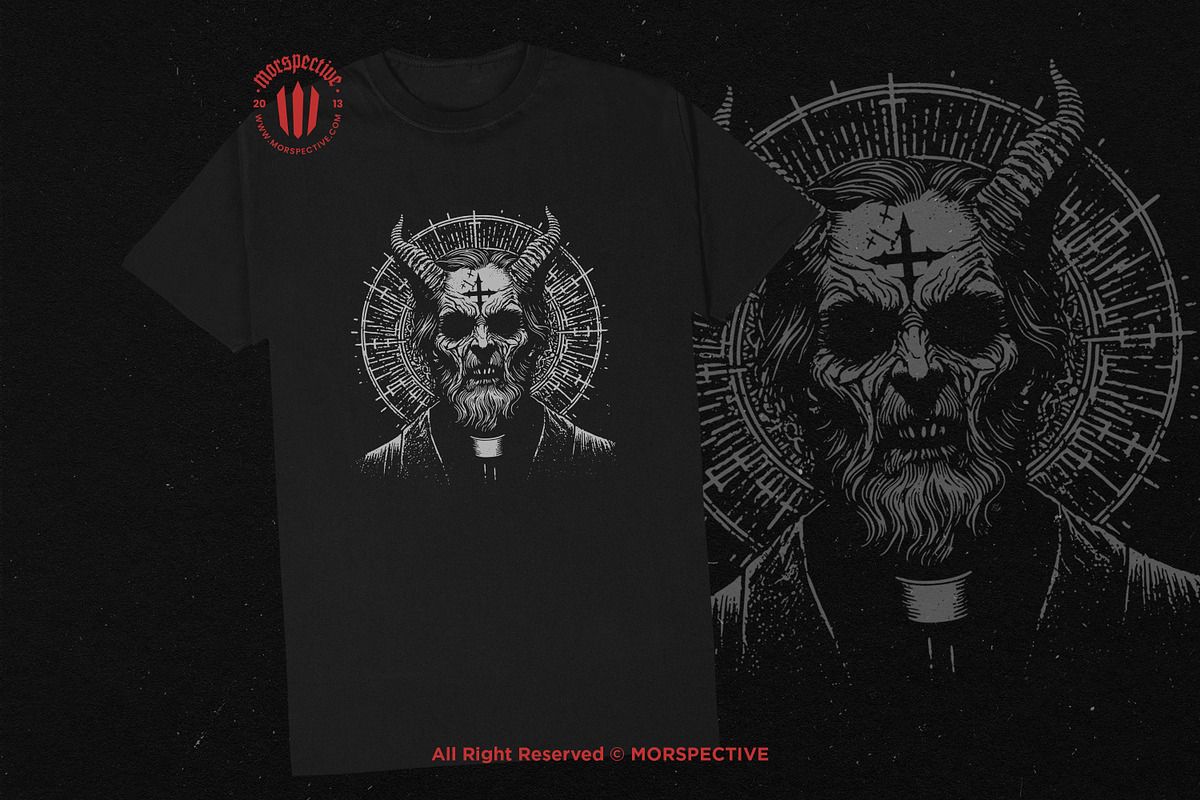 10 Bundle Dark Art Priest Devil, an Illustration by Morspective (Photo 2 of 7)