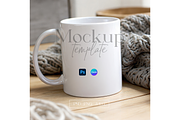 Cozy Mug Mockup with Knit Blanket, a Product Mockup by MockupWizard (Thumbnail 1 of 5)