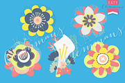 Cute Corsages clip art with papers, an Illustration by Katy Clemmans (Thumbnail 2 of 4)